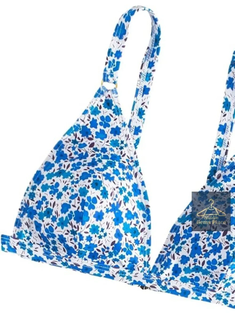 Floral Triangle Bikini Set 2 Piece High Cut Cheeky Brazilian Swimwear